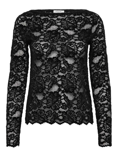 Dania Lace Boatnec Sort