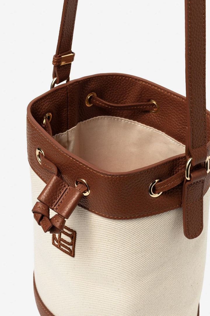 Canvas Bucket Bag Brun