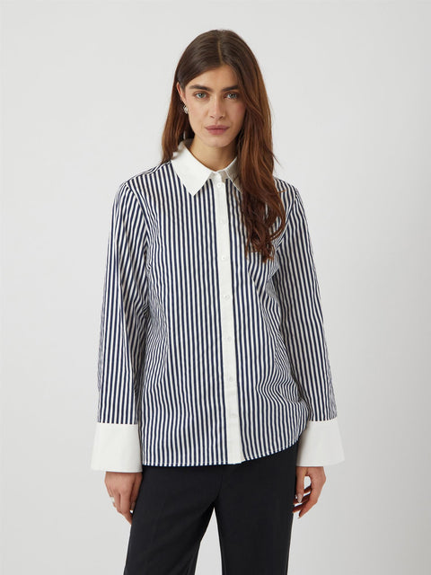 Anne striped shirt Blå