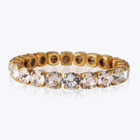 Gia Stud Bracelet Gold Crystal Gull