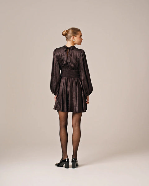 Jacquard mini dress Sort
