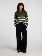 Maline LS Half Zip Grønn
