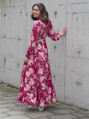 Viscose Belt Dress Rosa