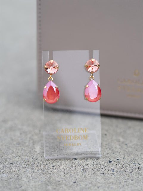 Classic Drop Earings Coral