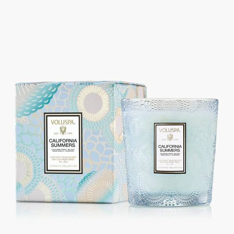 Classic Boxed Candle California Summers Lyseblå