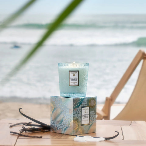 Classic Boxed Candle California Summers Lyseblå