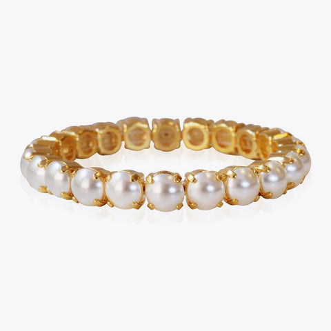 Gia Stud Bracelet Gold Pearl Gull