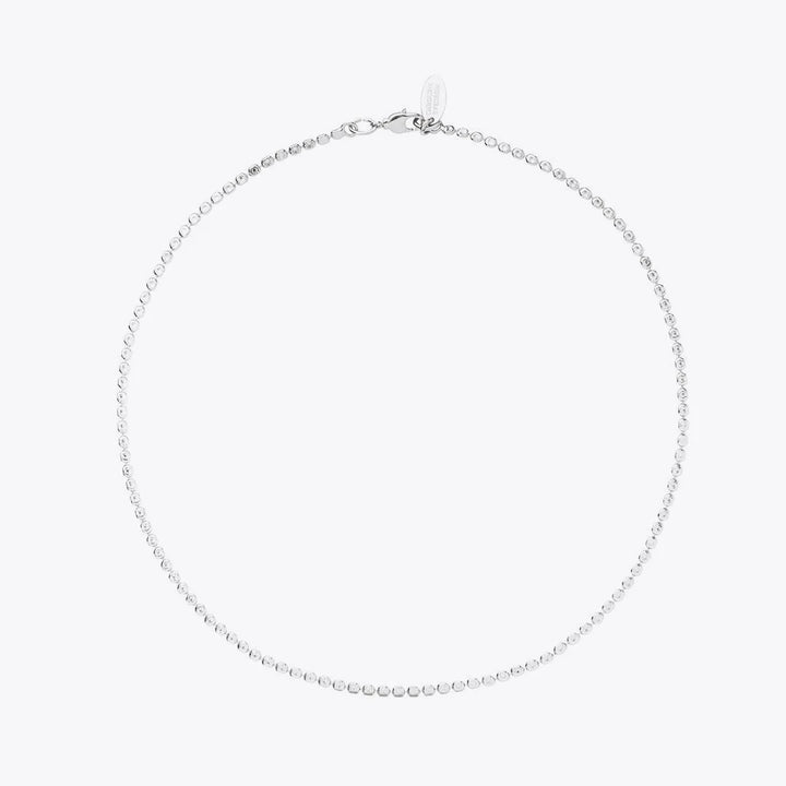 Diamond chain necklace Sølv