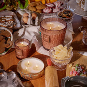 Boxed 3-wick Heart Candle Gingerbread Chalet Gull