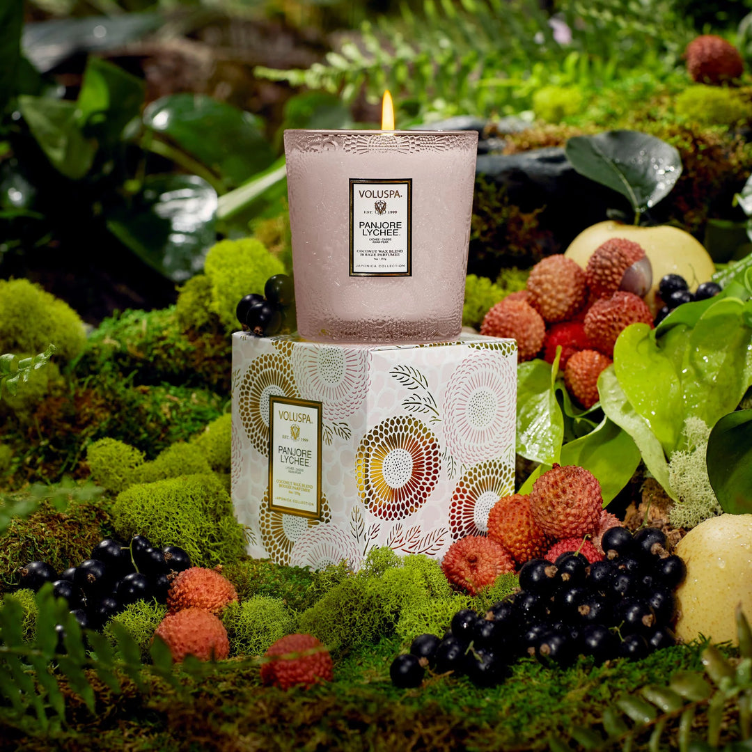 Classic Boxed Candle Panjore Lynchee Lys Rosa