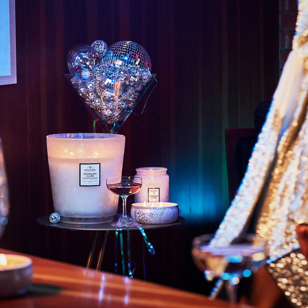 3 Wick Tin candle Sparkling cuvee Hvit