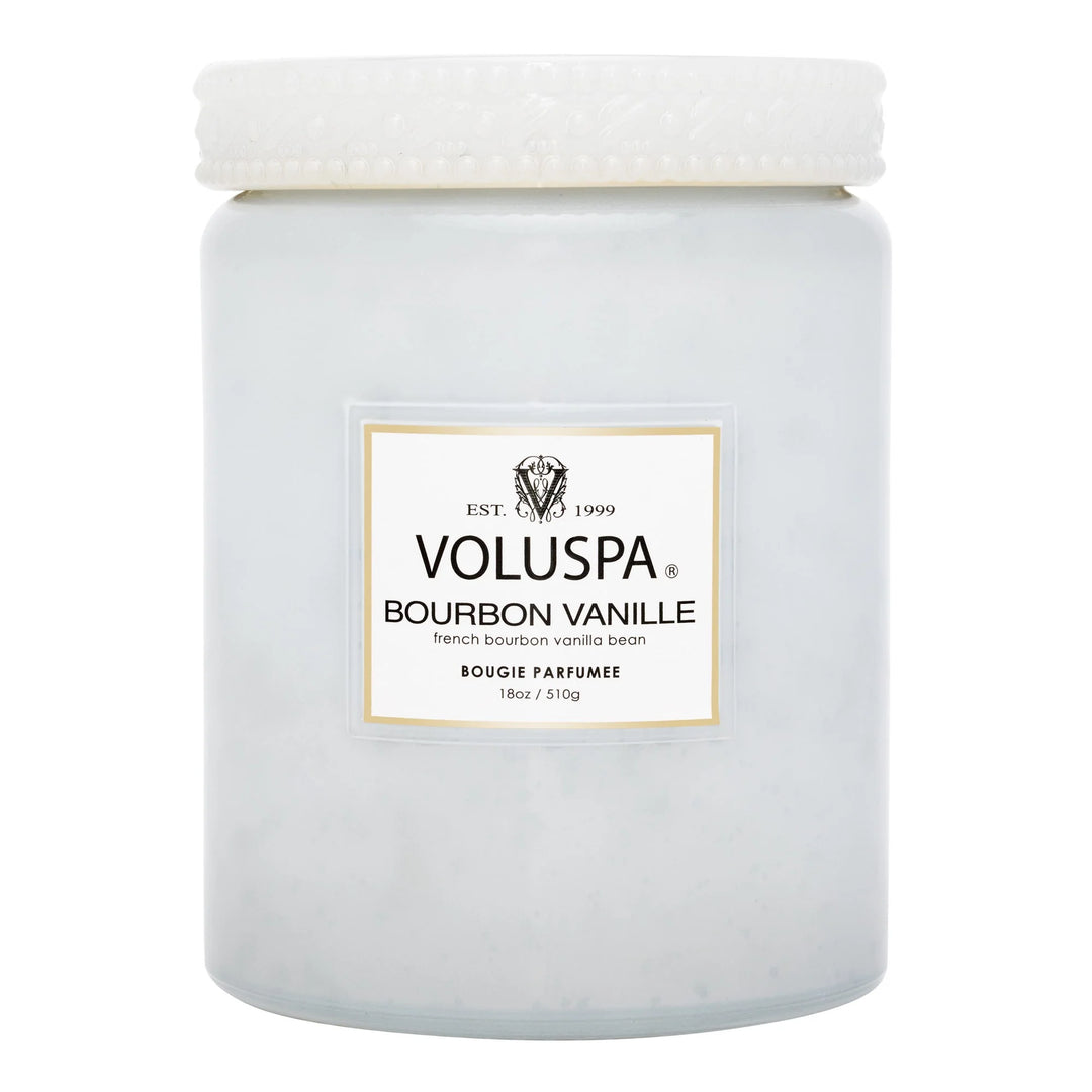 Large Jar Bourbon Vanille Hvit