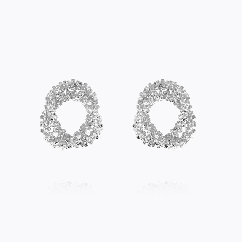 Gemma knot earrings Sølv