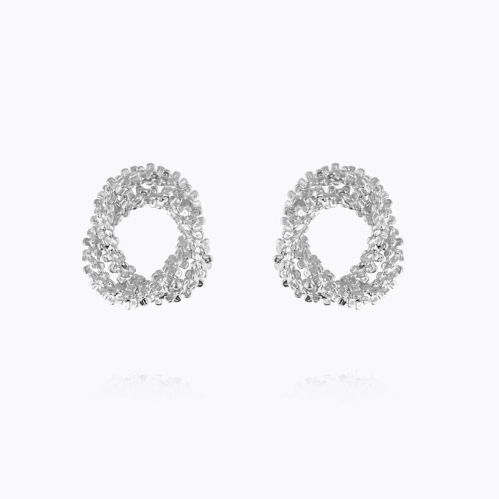 Gemma knot earrings Sølv