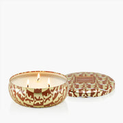 3-wick Tin Candle Gingerbread Chalet Gull