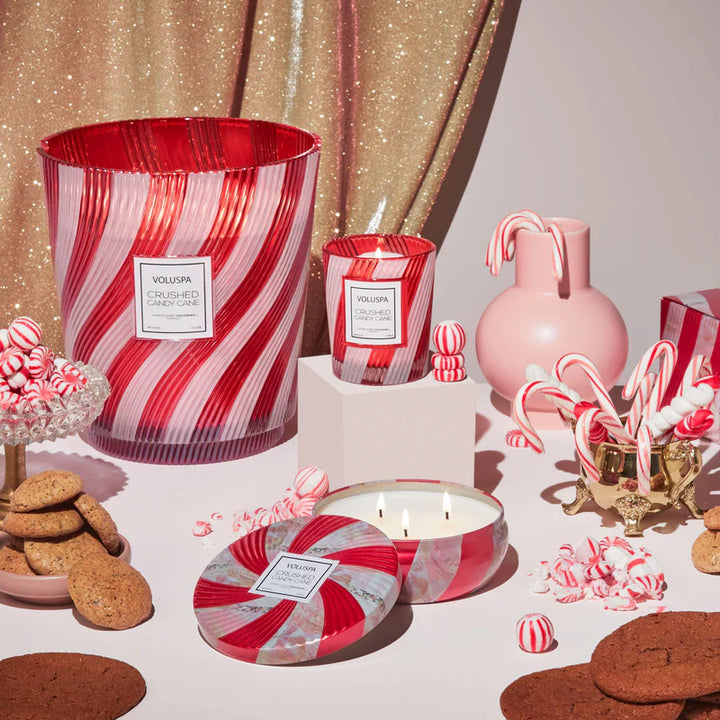 Crushed Candy Cane Textured Glass