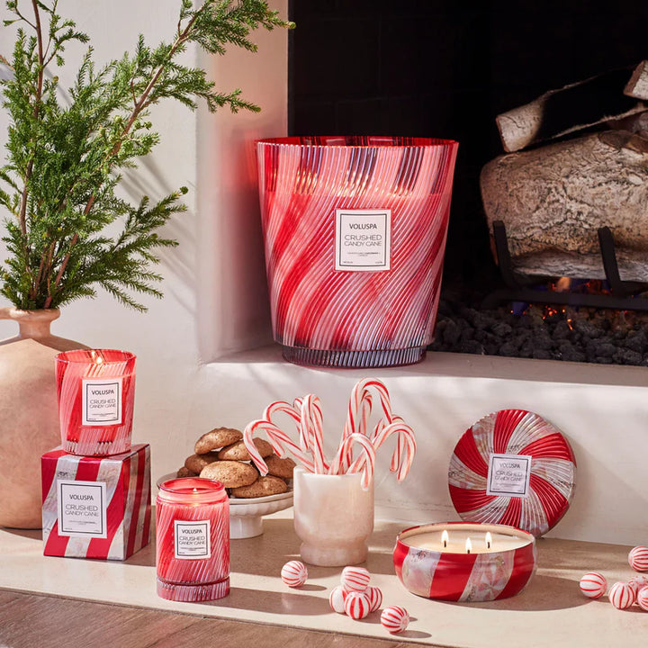 Crushed Candy Cane Textured Glass