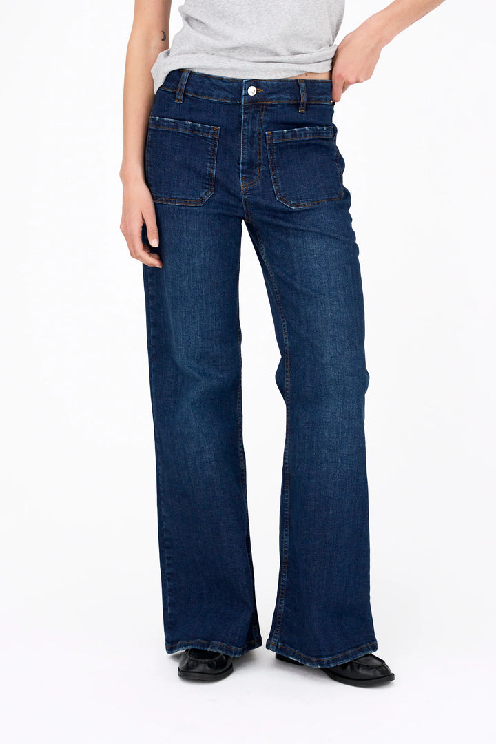Abigail 70`s Jeans Blå