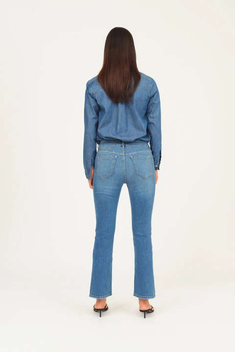 Johanna Kick Flare Blå