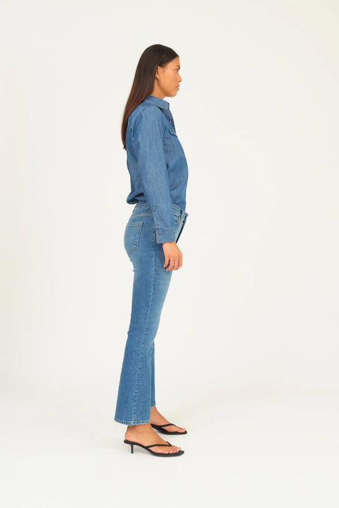 Johanna Kick Flare Blå