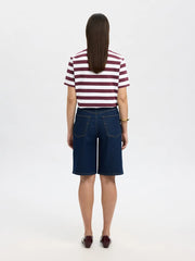 Essential SS Boxy Tee Striper