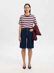 Essential SS Boxy Tee Striper