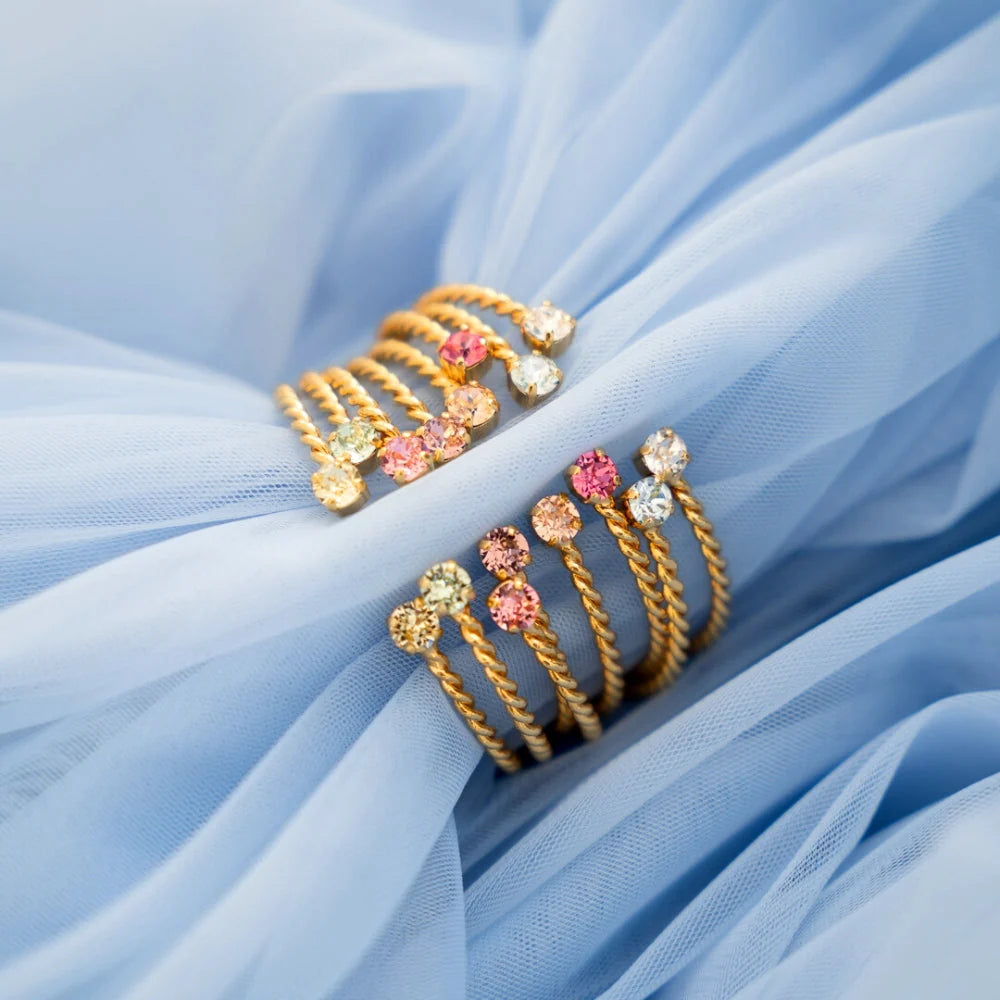 Mini twisted bracelet Crystal