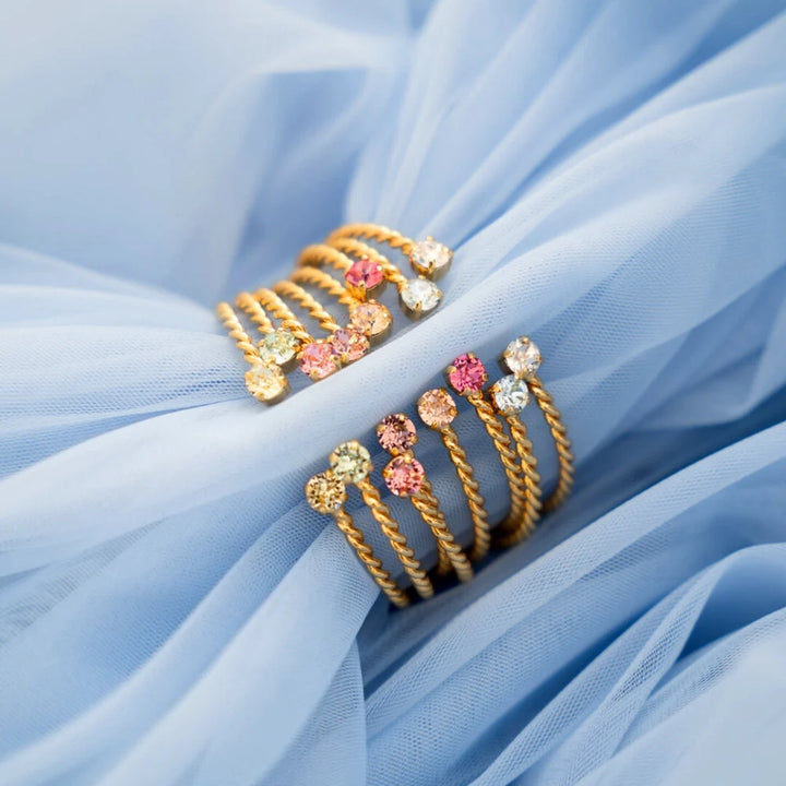 Mini twisted bracelet Crystal