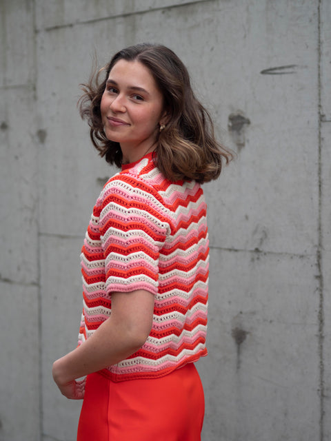 Trio Knit top Striper