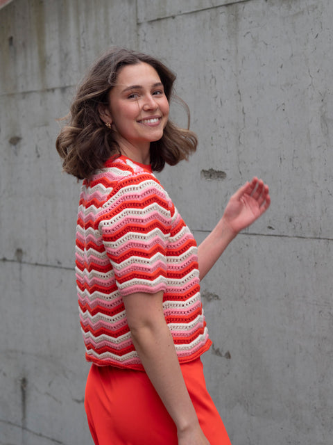 Trio Knit top Striper