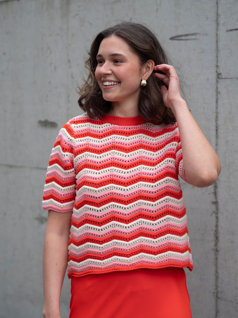 Trio Knit top Striper