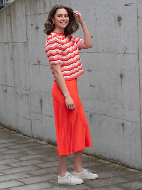 Pella midi skirt Oransje