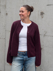 Lulu New Cardigan Burgunder