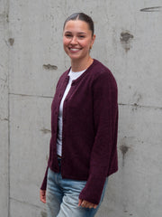 Lulu New Cardigan Burgunder