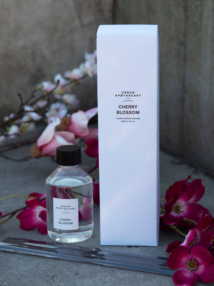 Black Glass Diffuser Cherry Blossom Sort