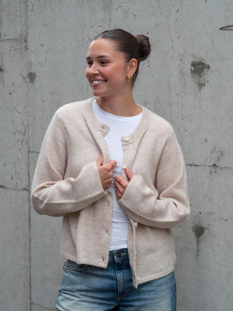 Lulu New Cardigan Beige