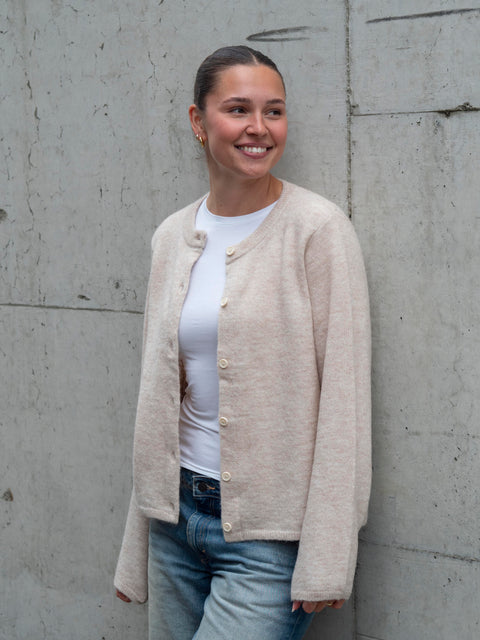 Lulu New Cardigan Beige
