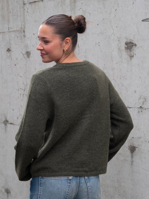 Lulu New Cardigan Grønn