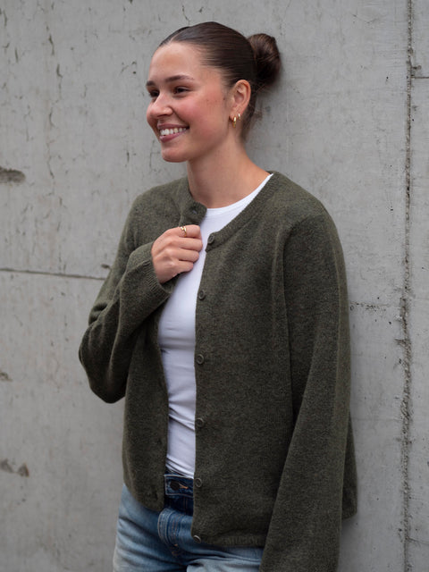 Lulu New Cardigan Grønn