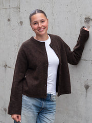 Lulu New Cardigan Brun