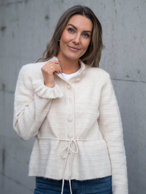 Thellis Ls Knit Beige