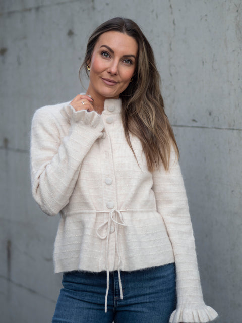 Thellis Ls Knit Beige