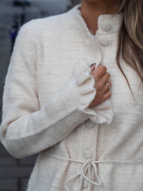 Thellis Ls Knit Beige