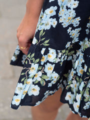 Cotton Slub Tunic Dress Blå