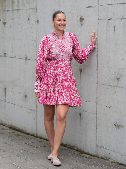 Cotton Slub Mini Dress