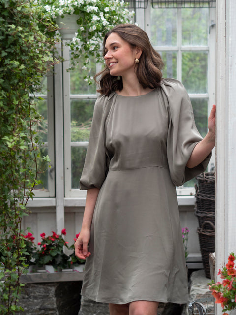 Flaurina open back dress Grønn