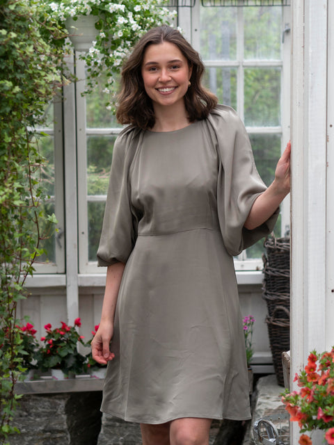 Flaurina open back dress Grønn