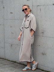 Si-shirtdress Beige