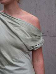 Vanessa Satin Maxi Dress Mint