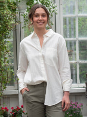 Bibi Crepe shirt Hvit